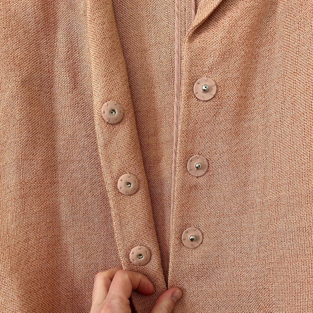 Prada Pink Textured Blazer Women Size 4 - Picture 5 of 14